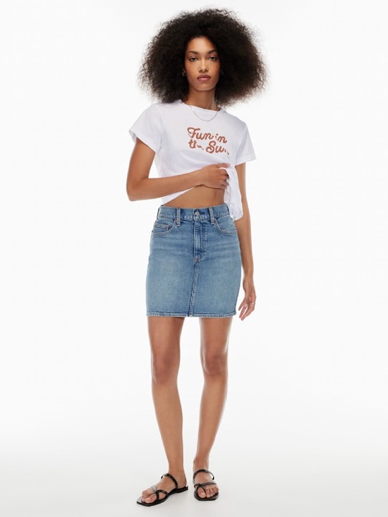 Denim Forum Dresses & Skirts - DENIM FORUM The Pin-Up Denim Skirt